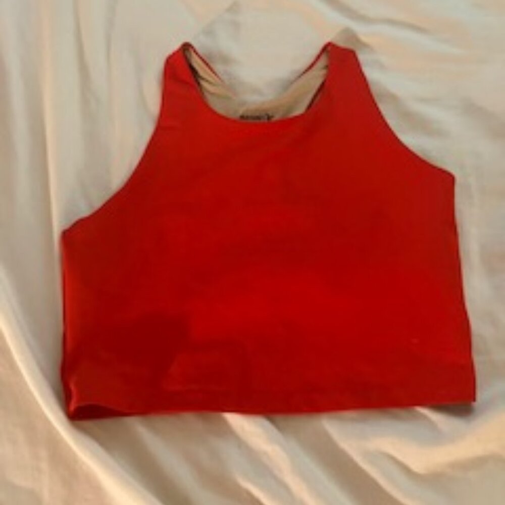 Old Navy Bright Red Active Crop Top